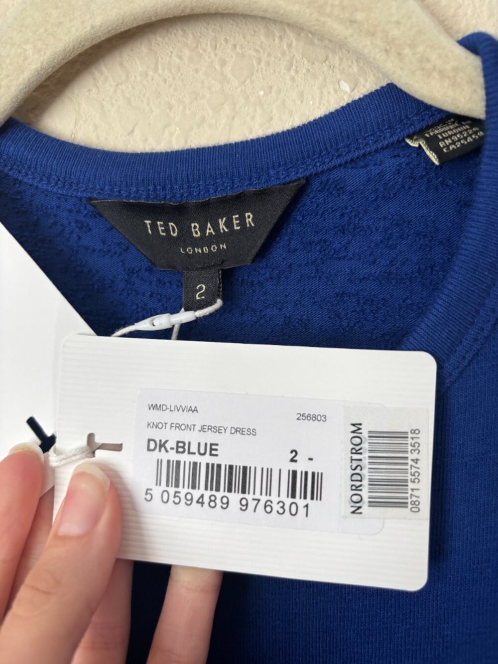 Ted Baker NEW Livviaa Knot Front Jersey Knit Mini Dress - Picture 5 of 9